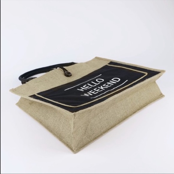 NWT HELLO WEEKEND TOTE - Picture 3 of 5